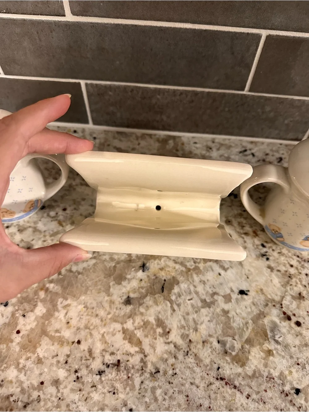 Vintage Tienshan Teddy Bear Kitchen Set – 3 Pieces